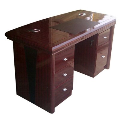 1-4-metre-executive-office-table-with-attached-chest-of-drawers-brown-4996041