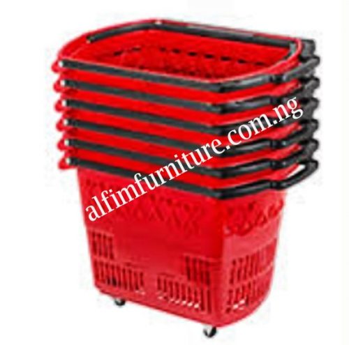 shopping basket with wheels