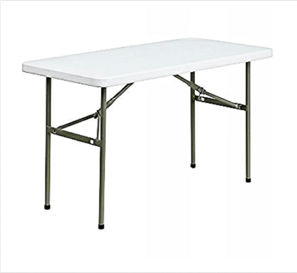 4FT METAL FOLDING TRESTLE TABLE MARKET STALL FAIR TRADE SHOWS DISPLAY FOLDABLE 