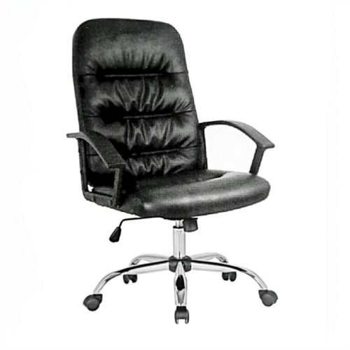 Leather swivel office chair