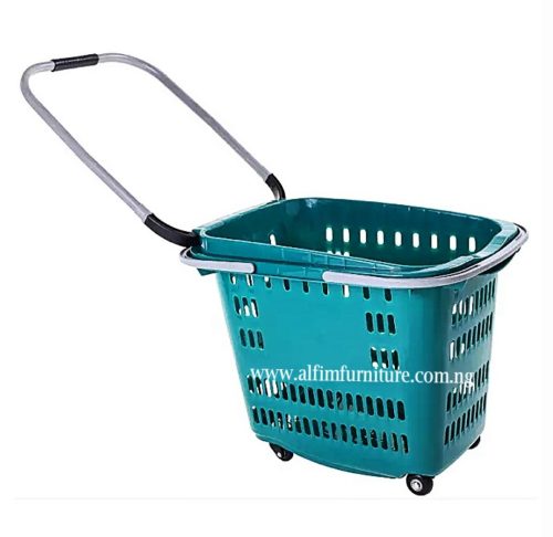 shopping baskets with wheels
