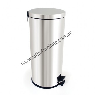 Stainless pedal waste bin
