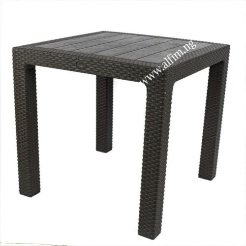 Outdoor rattan square table