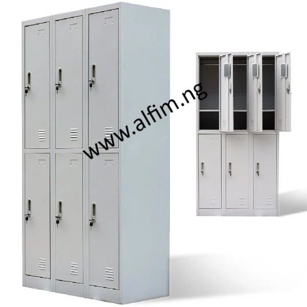 6 door compartment staff locker room with mirror gym ALFIM 6 door compartment staff locker room with mirror gym ALFIM