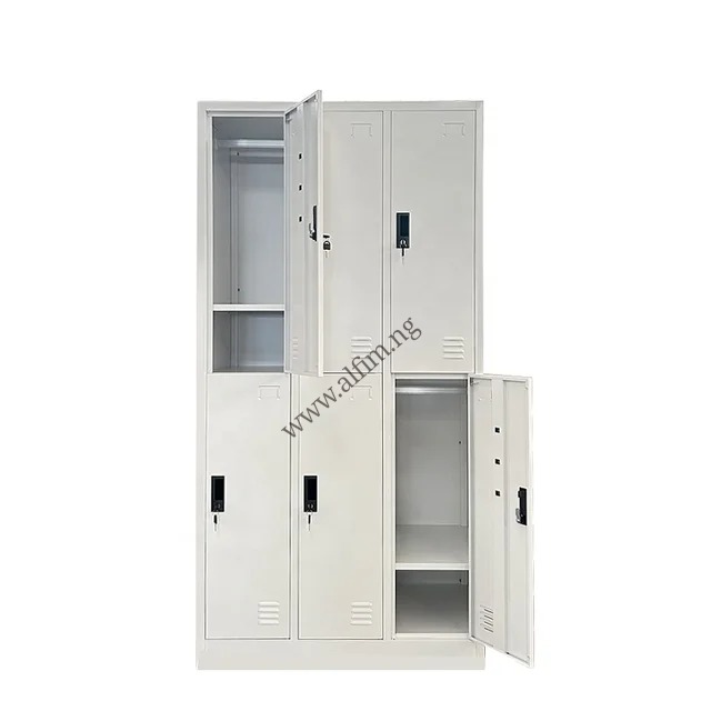 FULLY ASSEMBLED 6-door Belhat Workers Storage Lockers